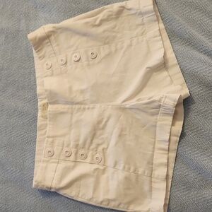 Saint Tropez West White Buttoned Sailor Shorts